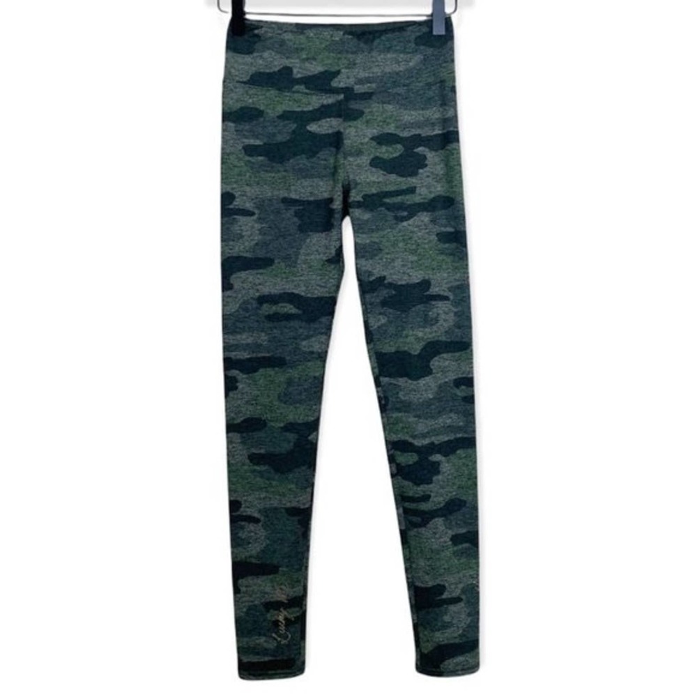 Lucky Brand Womens Lucky Print Camo Leggings size XS Olive Green Athleisure - Picture 7 of 10